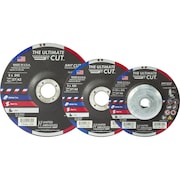 UNITED ABRASIVES/SAIT United Abrasives - Sait Depressed Center Wheel T1 Ultimate Cut 4-1/2"x .045" x 5/8-11" Blended 23321